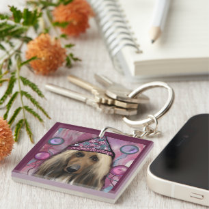 Porte-clefs Lévrier Afghan