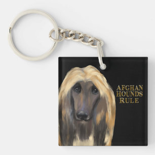 PORTE-CLEFS LÉVRIER AFGHAN