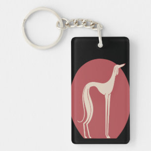 Porte-clefs Lévrier Fantastique 1928 pour les Amateurs de Chie