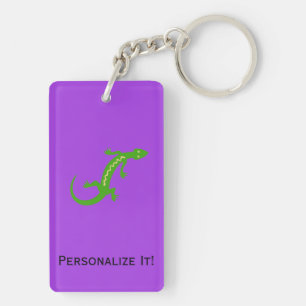 Porte-clefs Lézard gris