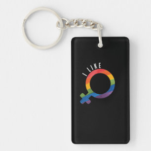 Porte-clefs LGBT "J'aime les femmes"