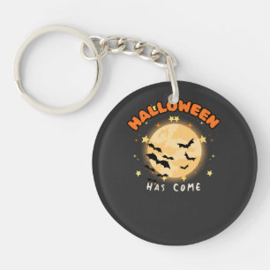 Porte-clefs L'Halloween Est Arrivé Rétro Pleine Lune Chauves-S