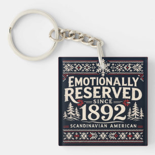 Porte-clefs L'humour scandinave - Émotionnellement réservé