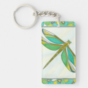 Porte-clefs Libellule en pastel lumineuse par fuite de Vanna
