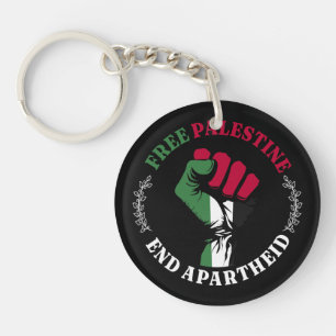 Porte-clefs Libérer la Palestine mettre fin à l'apartheid III