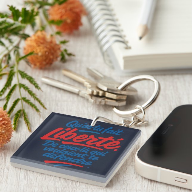Porte-clefs Liberté (Devant Droit)