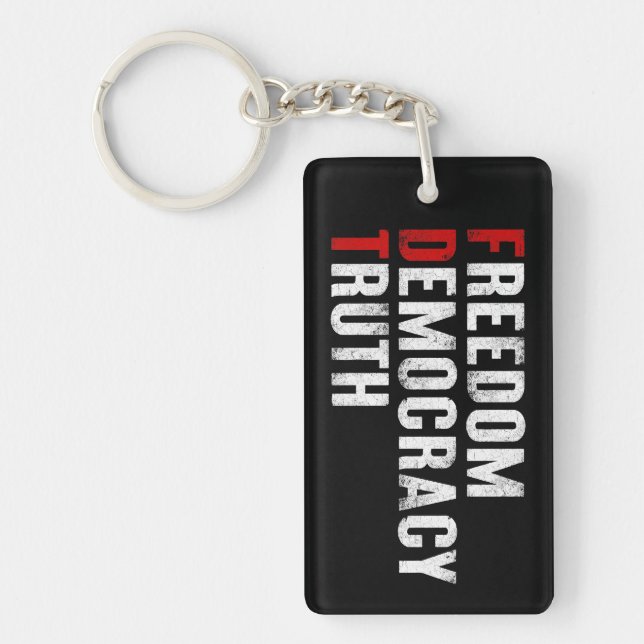 Porte-clefs Liberté Démocratie Vérité (Devant)