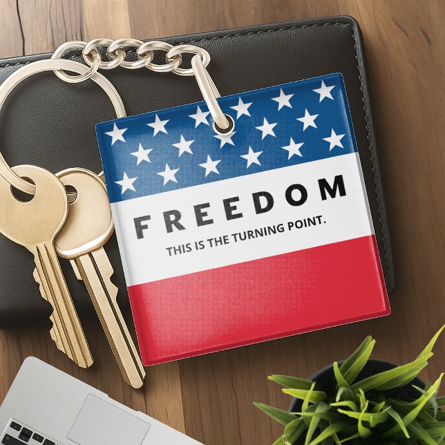 Porte-clefs Liberté Un Véritable Patriote (Créateur téléchargé)