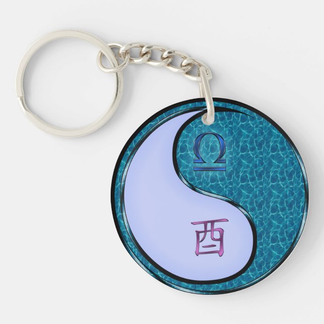 Porte-clefs Libra & Water Rooster (Devant)