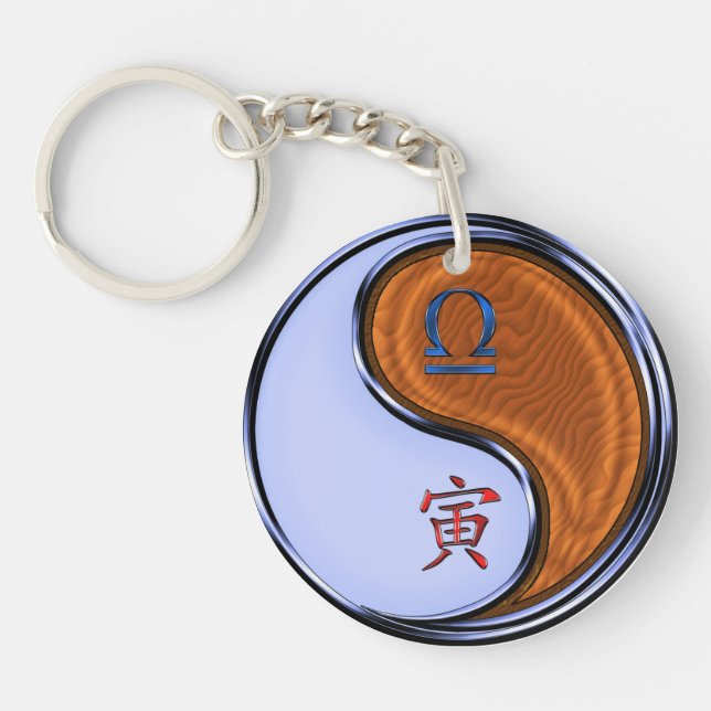 Porte-clefs Libra & Wood Tiger (Devant)