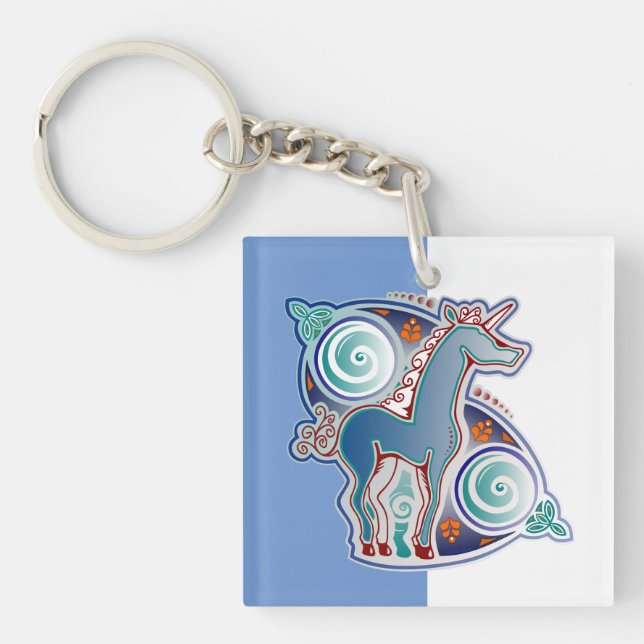 Porte-clefs Licorne celtique (Devant)
