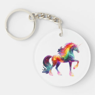 Porte-clefs Licorne Colorée Magnifique 