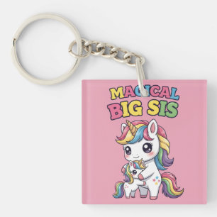 Porte-clefs Licorne Magique Grande Sœur