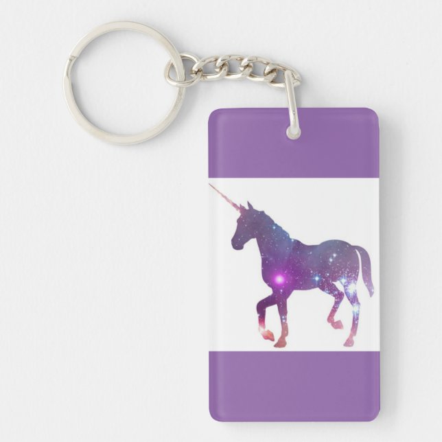 PORTE-CLEFS LICORNE POURPRE (Devant)