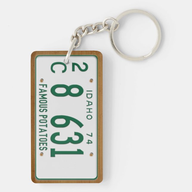 Porte-clefs L'Idaho 1974 porte - clés vintages de plaque (Dos)