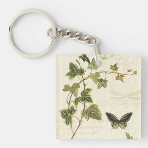 Porte-clefs Lierres et papillons
