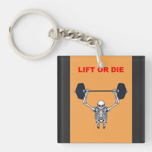 Porte-clefs Lift or Die Gym – Hardcore Skeleton Weight
