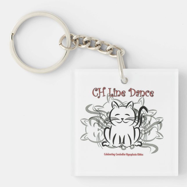 Porte-clefs Ligne danse de ch Kitty (Devant)