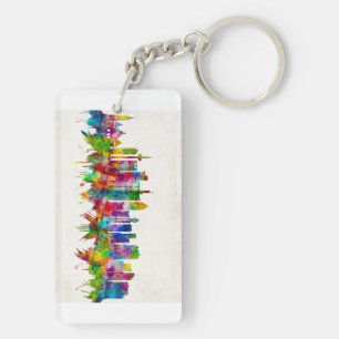 Porte-clefs Ligne Skyline Francfort-Allemagne