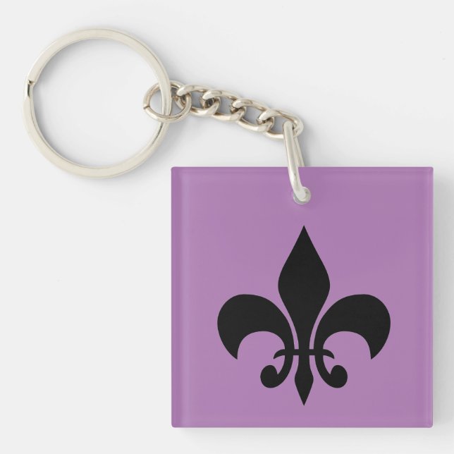 Porte-clefs Lilac Fleur de Lis (Devant)