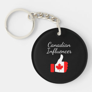 Porte-clefs L'Influenceur canadien monte la clé de la route du