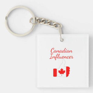 Porte-clefs L'Influenceur canadien monte la route du phare