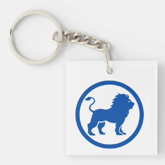 Porte-clefs Lion bleu