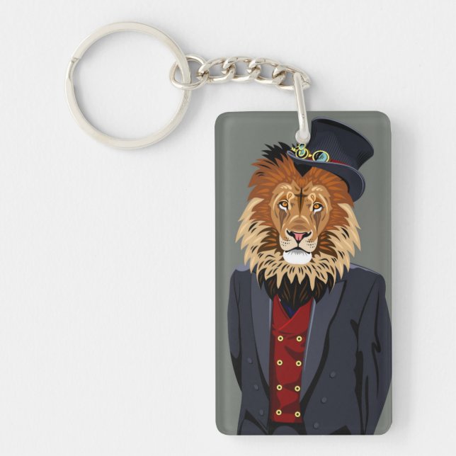 Porte-clefs Lion chic (Devant)