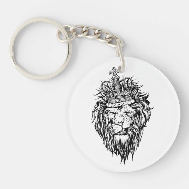 Porte-clefs Lion dans la couronne (Devant)