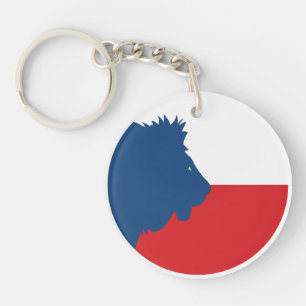 Porte-clefs Lion de Tchéquie Drapeau de l'animal national tchè