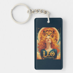 Porte-clefs Lion diacétique Leo Zodiac