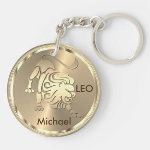 Porte-clefs Lion d'or - Signe zodiaque