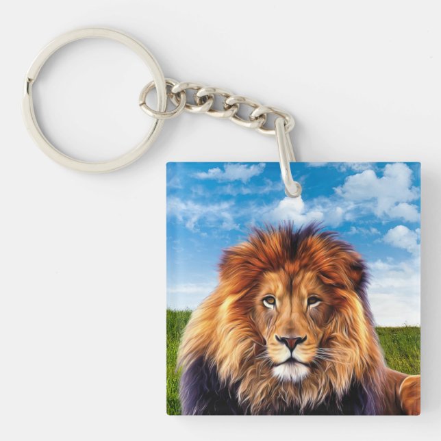 Porte-clefs Lion le roi de la forêt (Devant)