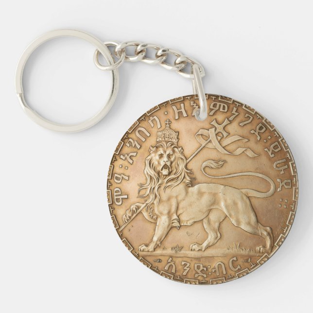 Porte-clefs Lion of Judah Rasta Reggae Roots Jah Rastafari  (Devant)