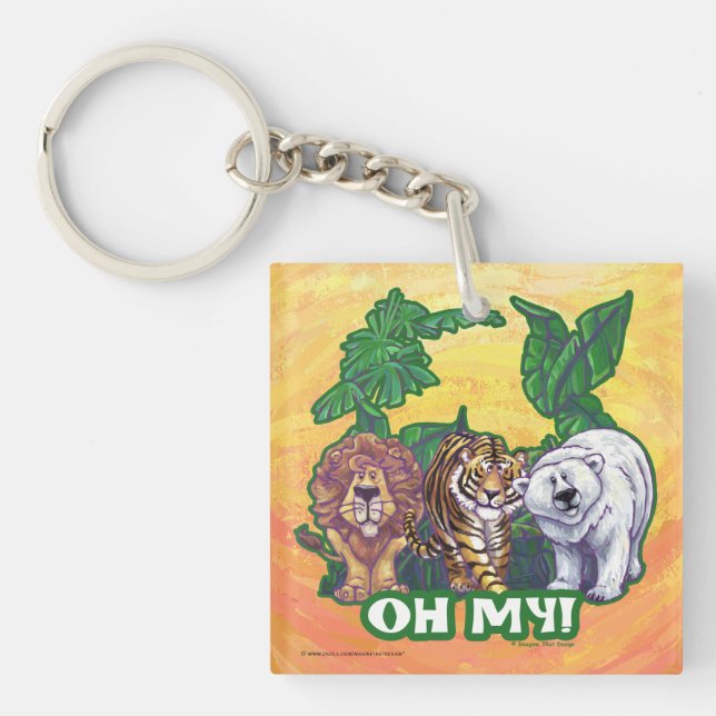 Porte-clefs Lions Tiger Ours Oh Mon (Devant)