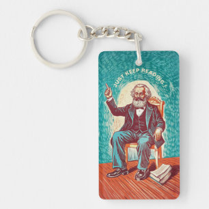 Porte-clefs lire Karl Marx Saint Fun Design