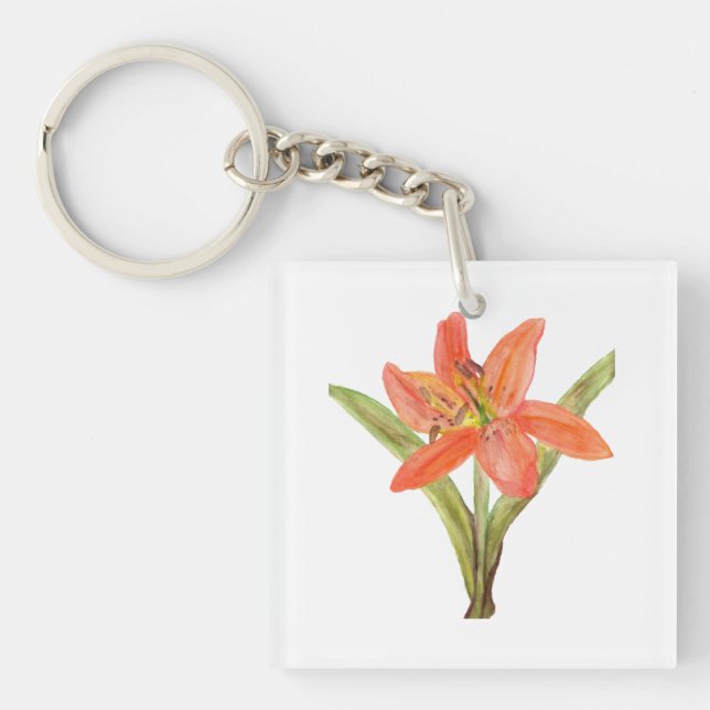 Porte-clefs Lis tigré (Devant)