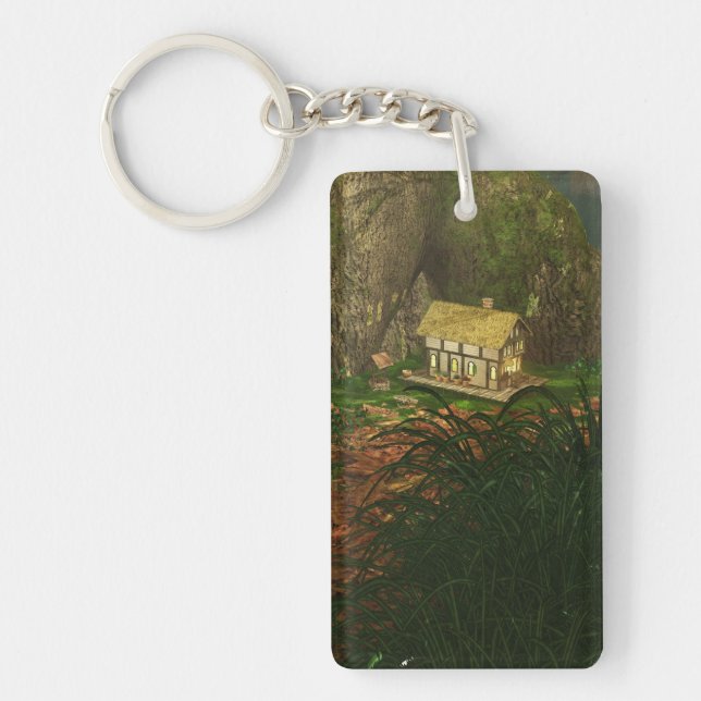 Porte-clefs Little House dans le Porte - clé acrylique Big Woo (Devant)