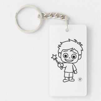 Porte-clefs Little Phiri et baguette magique