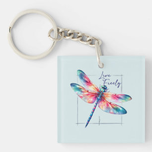 Porte-clefs Live Freely - Dragonfly artistique