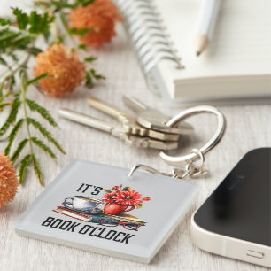 Porte-clefs Livre drôle o'clock word art