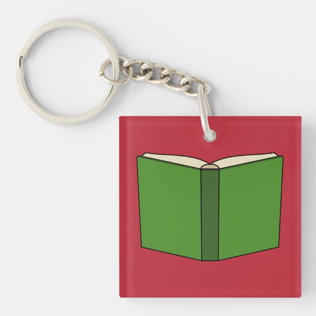 Porte-clefs Livre vert de dessin (Devant)