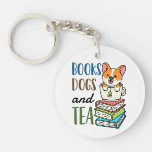 Porte-clefs Livres Chiens et Tea Weekend Lecture