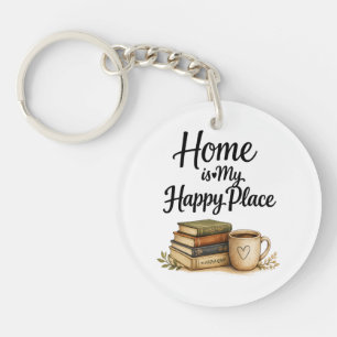 Porte-clefs Livres et Café - Livre Vintage