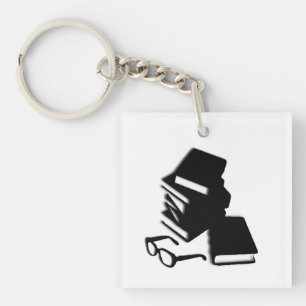 Porte-clefs Livres et Lunettes