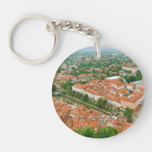 Porte-clefs Ljubljana d'en haut