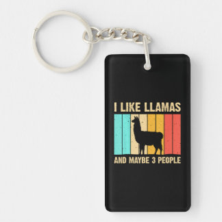 Porte-clefs Llama Drôle Pour L'Agriculture Du Louvain D'Alpaca