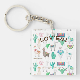 Porte-clefs Llama Lover !"