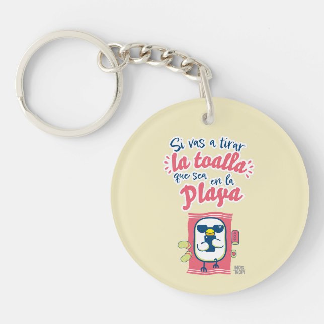 Porte-clefs Llavero acrílico│Si vas a tirar (Devant)