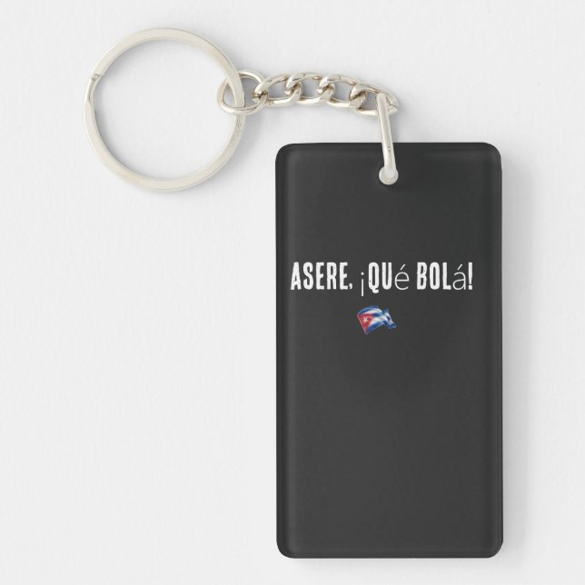 Porte-clefs llavero frases cubanas (Devant)
